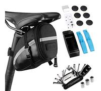 Lixada Bolsa de Sillín para Bicicleta con Herramientas de Reparación 14/16 en 1 Multifuncional Kit Pinchazos Bicicleta