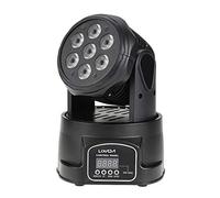 Lixada - Cabezal de luz (7 x 10 W, 4 en 1, RGBW, profesional, 9/14 canales, DMX-512, 100 W, AC, 100-240 V, sonido activo, para KTV, club, bar, discoteca, DJ, espectáculo, bandas)