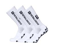 Lixada Calcetines de fútbol para niños y hombres, medias de calcetines, unisex, para deportes al aire libre, para correr, de compresión, calcetines deportivos de fútbol, antideslizantes (Rojo)