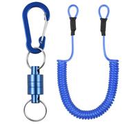 Lixada Cordón para Herramientas, Cuerdas elásticas con mosquetón, Fuerte liberación de Red magnética para Pesca con Mosca, con mosquetón de liberación rápida y cordón de Resorte elástico