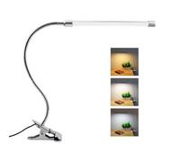 Lixada DC5V 10W 36 LED Lámpara de Mesa con Clip Alimentación por USB / 3 Colores Cambio de Temperatura / 10 Niveles Brillo Ajustable/Flexible Cuello de Ganso Diseño