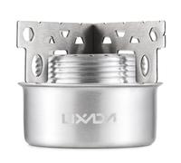 Lixada Estufa de Alcohol, Mini Estufa portátil de Alcohol de aleación de Aluminio con Tapa y Soporte Cruzado para Acampar al Aire Libre Senderismo mochilero