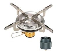 Lixada Hornillo de gas para camping, ultra portátil, 3500 W, plegable, con adaptador de gas, para camping, senderismo, barbacoas, picnic