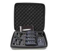 Lixada - Kit de detectores de Teclas inalámbrico Digital con maletín de Transporte de Alarma de Pesca con Luces LED y señal de Sonido, 4 sensores de Teclas + 1 Receptor + 4 Swings.