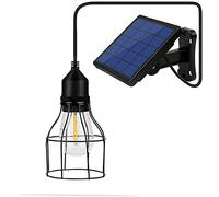 Lixada Lámpara colgante solar E27 lámpara exterior Sensitive Light IP65 resistencia al agua para jardín, patio, terraza balcón