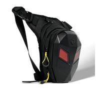 Lixada LED Bolsa Pierna Moto Impermeable, Bolsa de Pierna con Correas Ajustables para Hombres y Mujeres, Riñoneras Moto Multifunción para Correr Ciclismo Camping Senderismo