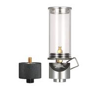 Lixada Luz de Gas Butano/Lámpara Camping + Adaptador para Cartucho de Gas + Estuche de Almacenamiento para Auto-Picnic Camping