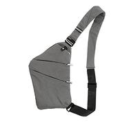 Lixada Mochila bandolera ligera para deportes al aire libre, viajes, senderismo, antirrobo, bandolera, mochila para hombres y mujeres, gris