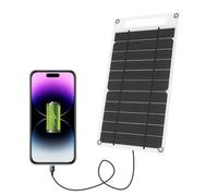 Lixada Panel Solar 7,8 W Ultra Delgado de silicio monocristalino Panel Solar Cargador Puerto USB para teléfono móvil