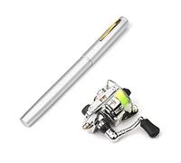 Lixada Pocket Collapsible Fishing Rod Reel Combo Mini Pen Fishing Pole Kit Telescopic Fishing Rod Reel Combo Kit