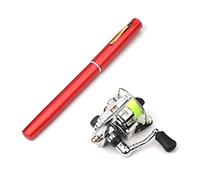 Lixada Pocket Collapsible Fishing Rod Reel Combo Mini Pen Fishing Pole Kit Telescopic Fishing Rod Reel Combo Kit