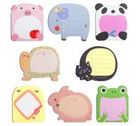 Lixiluxia 32 Piezas Notas, Notas Adhesivas de Animales Mini Adhesivas para Oficina, Hogar y Escuela (8 Estilos)