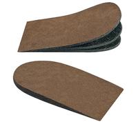 Lixinsunbu Elevador de talón, ortopédico ajustable para dolor de talón y discrepancias en la longitud de las piernas, 3 capas de 1/8 pulgadas de grosor, color marrón (L, paquete de 4)