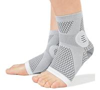 Lixinsunbu Medias de compresión para neuropatía - Medias de soporte sin dedos para fascitis plantar, hinchazón del pie Manguitos transpirables para el tobillo (X-Large, un par)