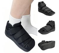 Lixinsunbu Zapato para caminar postoperatorio de punta cerrada - Bota ortopédica ligera para pie con suela dura para dedo del pie roto, fracturas por estrés del metatarso, cirugía de juanetes y