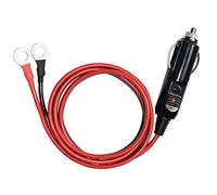 LIXINTIAN Cable de extensión de 1 m para encendedor de cigarrillos de coche, 15 A, 12 V, 24 V, resistente, 14 AWG, adaptador de alimentación para inversor de coche, bomba de aire, taza eléctrica, etc
