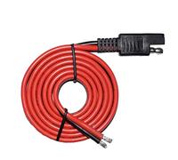 LIXINTIAN Cable de extensión de conector SAE de 14 AWG, 3 m, rojo, macho a hembra, enchufe SAE, ideal para baterías solares y automotrices