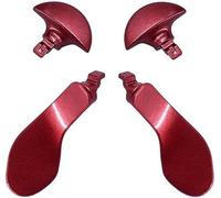 LiXiongBao 4 almohadillas traseras de metal para PS5 DualSense Edge Controller, recambios intercambiables para PS5 DualSense Edge Wireless Controller (rojo)