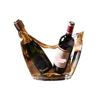 LIXIONGQUANLAL Ice Bucket， Cubitera for Vino y champán for Bar y hogar,Drink Buckets(Transparent)