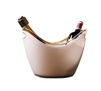 LIXIONGQUANLAL Ice Bucket， Cubitera for Vino y champán for Bar y hogar,Drink Buckets(White)