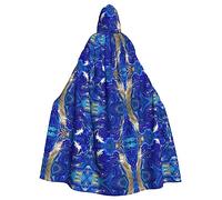 LIXLZH Capa con capucha con estampado abstracto de piedra de mármol, capa universal para adultos, disfraz de bruja, disfraz de Halloween, capa de carnaval