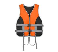 LIXQQS Chaleco Salvavidas Adulto e Infantil: Ayuda a la Flotación con Silbato y Correas Chaleco Flotante 30-120 kg(Orange2,M)