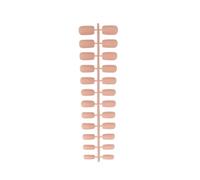 LIXSAZSE 1 Juego de pegamento para uñas, limas de longitud media, estilo cuadrado, palo mate, cubierta completa, suministros salón artificiales, Kit manicura