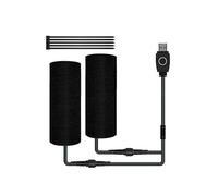 LIXSAZSE 1 par de paños para motocicleta eléctrica, empuñadura calefactable, interfaz USB, Control de 3 botones de marcha, accesorios calentadores universales para invierno y otoño
