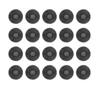 LIXSAZSE 100 unids/Set Colorfast Fundas para Auriculares fijación Estable desechable sin Hilo Suelto Cubierta desechable para Auriculares, Negro, 10-12cm