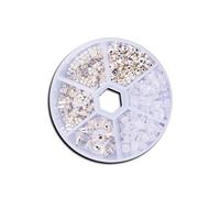 LIXSAZSE 260 piezas de pendientes con tapón de caja almacenamiento, bloqueadores joyería, kit fabricación accesorios para el hogar profesional, Dorado, 2.5-11 mm