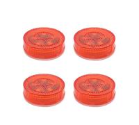 LIXSAZSE 4 Uds luces LED universales de seguridad anticolisión Sensor magnético inalámbrico luz indicadora de luz estacionamiento intermitente, roja