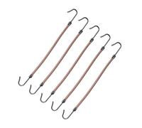 LIXSAZSE 5 piezas de gancho elástico para el cabello, cordón de pelo de moda Retro, resistencia a la tracción, bandas elásticas a prueba de óxido, superficie lisa, Albaricoque