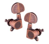 LIXSAZSE 6 piezas clavijas de afinación de guitarra cuerda rodillo perilla sintonizador clavija para reemplazar, cobre rojo