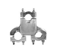 LIXSAZSE Abrazadera de tubo para batería, accesorio para instrumento musical, herrajes metálicos duraderos esenciales para bateristas profesionales y aficionados, juego de clips