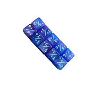 LIXSAZSE Accesorio de enseñanza de matemáticas con Dados Digitales duraderos Seis Caras, Dados educativos y Divertidos para niños, Herramienta enseñanza acrílica, Rosa con Azul, 16mm