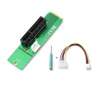 LIXSAZSE Adaptador de Cable de Disquete NGFF a PCI-E 4 Pines a 3,5 convertidor energía Disco Duro Interno Conveniente Resistente al Desgaste Unidad Libre