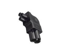 LIXSAZSE Adaptador de Corriente Profesional IEC320 C6 a C5, Conector portátil para computadoras portátiles y Equipos de ingeniería, Conector de conversión
