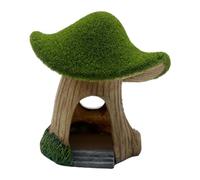 LIXSAZSE Adorno de cabaña de Resina con Forma Hongo para Reptiles Que añade una Forma vívida a Cualquier Paisaje pecera. Experiencia escondite Acuario. Paisaje pecera. Escondite Acuario.