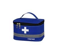 LIXSAZSE Bolsa de botiquín de primeros auxilios, bolsas medicina con mango ligero, caja médica tela Oxford, Camping, cocina, negocios emergencia, Azul Medio