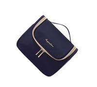 LIXSAZSE Bolsa de cosméticos de ocupación pequeña - Bolsa de Almacenamiento de Gran Capacidad de poliéster práctica y Que Ahorra Espacio Maquillaje portátil, Armada