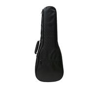 LIXSAZSE Bolsa de ukelele portátil con bolsillo para guardar clips de afinación y libros texto (65 x 24 x 6 cm), negro, 65x24x6cm