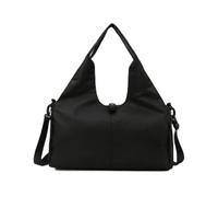 LIXSAZSE Bolsa Deportiva con Compartimento para Zapatos, Correa de Hombro Ajustable para Mayor Comodidad, Bolsos de Rejilla para Mujer, Bolsa para Esterilla de Yoga, Bolsa de Entrenamiento, Negro