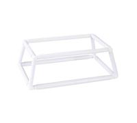 LIXSAZSE Bordado simplificado con soporte para puntadas, marco rectangular, aguja perforadora, técnicas de bordado estilo francés, soporte para marco de doble capa
