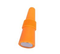 LIXSAZSE Botellas de vino Tapones de silicona Botella bebida champán Tapón acero inoxidable a prueba fugas Forma cono Beber, Naranja