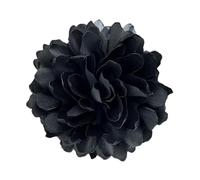 LIXSAZSE Broche de tela con forma de flor, ideal tanto para hombres para mujeres. Complemento ideal para ropa formal y de baile. También se puede usar para adornar atuendos, negro