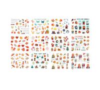 LIXSAZSE Calcomanías para uñas Lovely Fashion Maple Calcomanías Impresión Manicure Beauty Sliders Adhesivo Decoraciones Girls Salon, mil seiscientos ochenta, BN1669