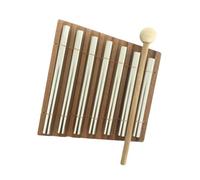 LIXSAZSE Campanas de viento, carillón de mano, juguete educativo, campana musical de percusión para meditación y diversión familiar, ideal complemento para cualquier programa, 7 tonos