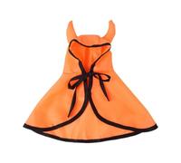 LIXSAZSE Capa de Mascotas de Halloween con Capucha Fiesta temática Vacaciones atmósferas Capa Disfraz decoración Manto Sudadera con Capucha Ropa, Naranja, Metro