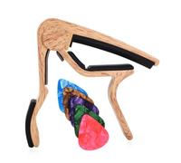 LIXSAZSE Capos de guitarra acústica eléctrica de aleación aluminio, reemplazo portátil, instrumento cuerda Universal, ukelele, regalo cumpleaños, Color claro