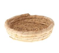 LIXSAZSE Casita para pájaros con decoración de alféizar, Nido de Paja Tejido a Mano, Ideal para Decorar el jardín y el hogar. Fácil de Transportar. Un Lugar cálido y cómodo
